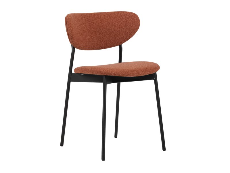 Стул Алекс Букле Терракотовый/Черный