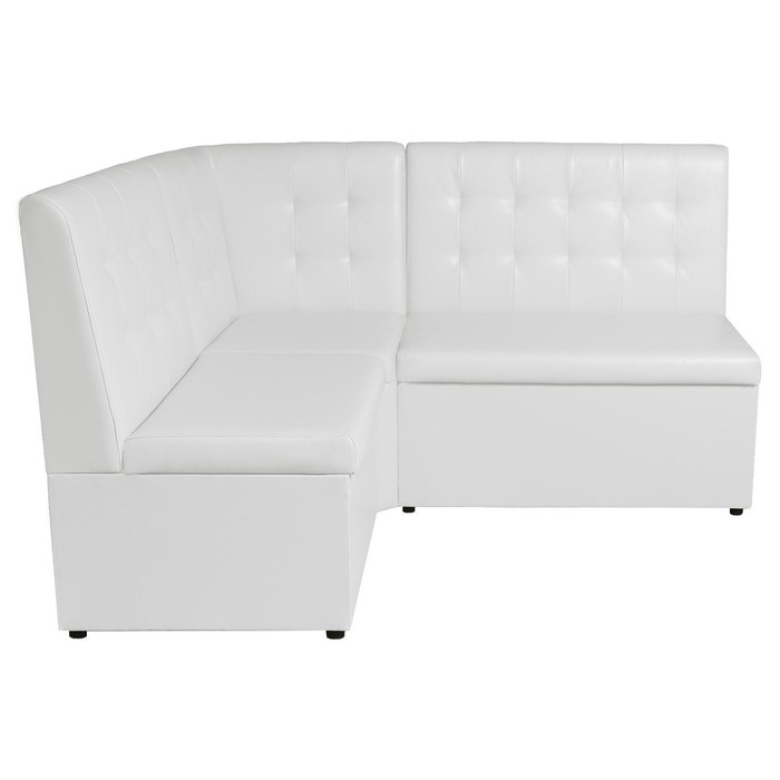 Кухонный уголок «АЛЕКС», экокожа, 1630×500×950 мм, TEOS WHITE